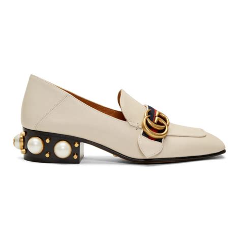 gucci logo embellished leather collapsible heel pumps|gucci slingbacks heels.